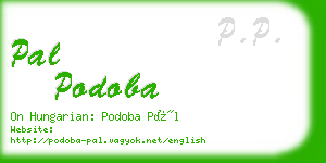 pal podoba business card